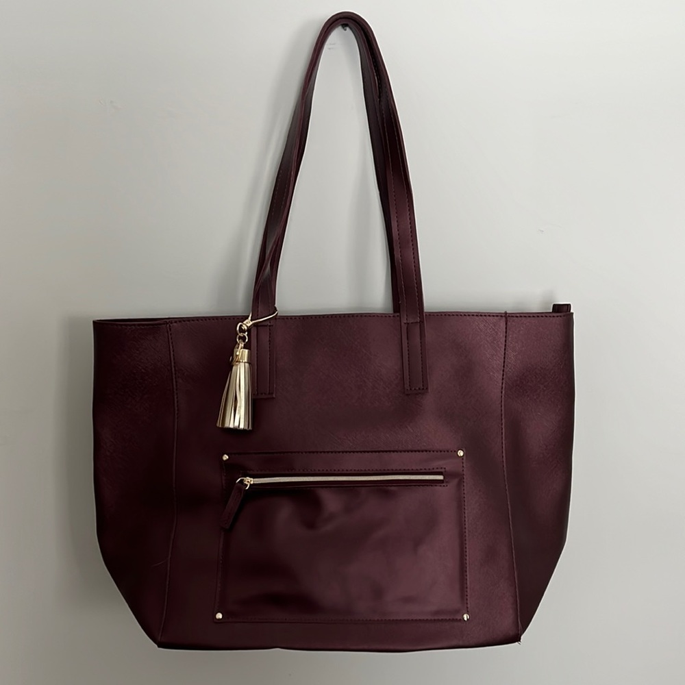 Shoulder/Work Bag Purse New Unbranded Burgundy plum